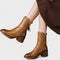Nessa Zip Boots - Brown
