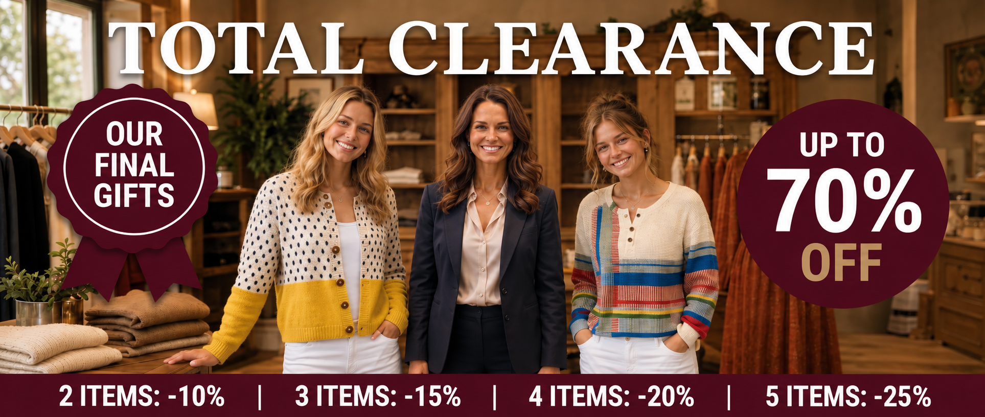 Total Clearance - up to 70% off