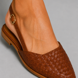 Rose Woven Slingback Flats