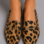 Shirley Leopard Print Loafers