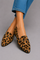 Shirley Leopard Print Loafers - Black