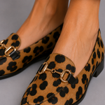 Shirley Leopard Print Loafers