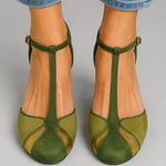 Sylvia T-Bar Mid-Heel Shoes