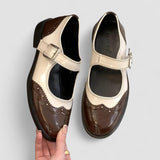 Morwenna Mary Jane shoes, pair seen from above