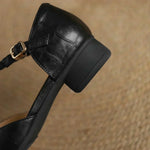 Peony T-bar shoes, back view
