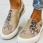 Quinny | Casual Leopard Print Canvas Shoes