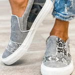 Quinny | Casual Leopard Print Canvas Shoes