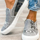 Quinny | Casual Leopard Print Canvas Shoes