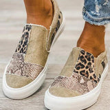 Quinny | Casual Leopard Print Canvas Shoes