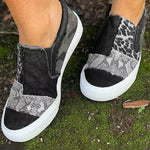 Quinny | Casual Leopard Print Canvas Shoes