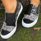 Quinny | Casual Leopard Print Canvas Shoes