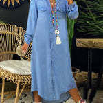 Pippa - Smart Casual Denim Shirt Dress
