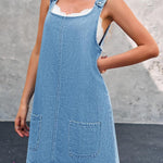 Daisy - Casual Denim Pinafore Dress