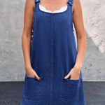 Daisy - Casual Denim Pinafore Dress