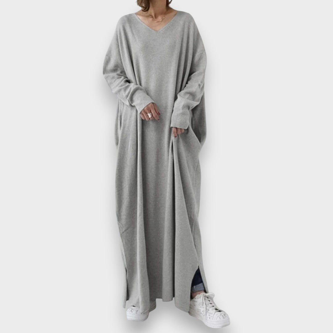Estelle | Elegant Casual Dress with V-Neck