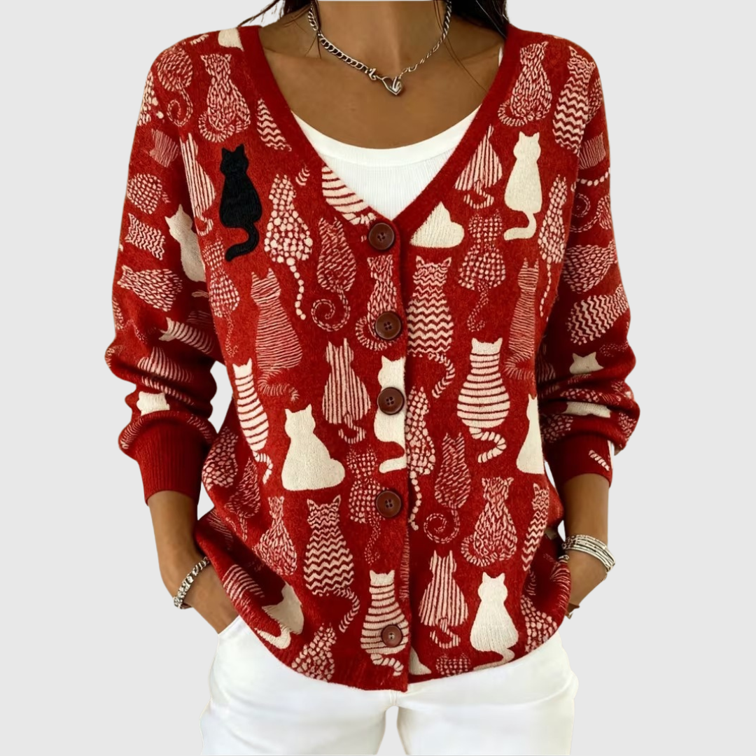 Viktoria II | Comfortable Buttoned Knit Cardigan