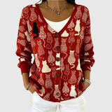 Viktoria II | Comfortable Buttoned Knit Cardigan