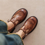 Zinnia Mary Jane shoes with instep strap and mid heel