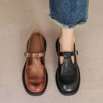 Zinnia Mary Jane shoes, heel detail